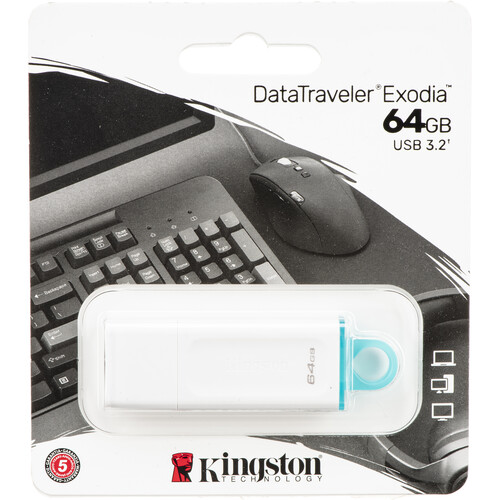 Kingston 64GB USB 3.2 GenWhite