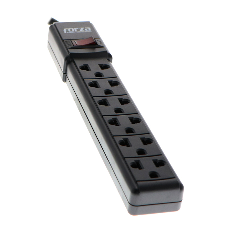 Forza 6 Outlet Blk Power Strip